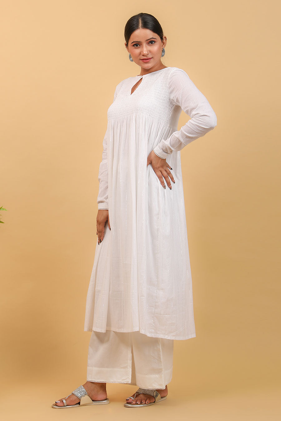 Smocking Anarkali & Palazzo Set