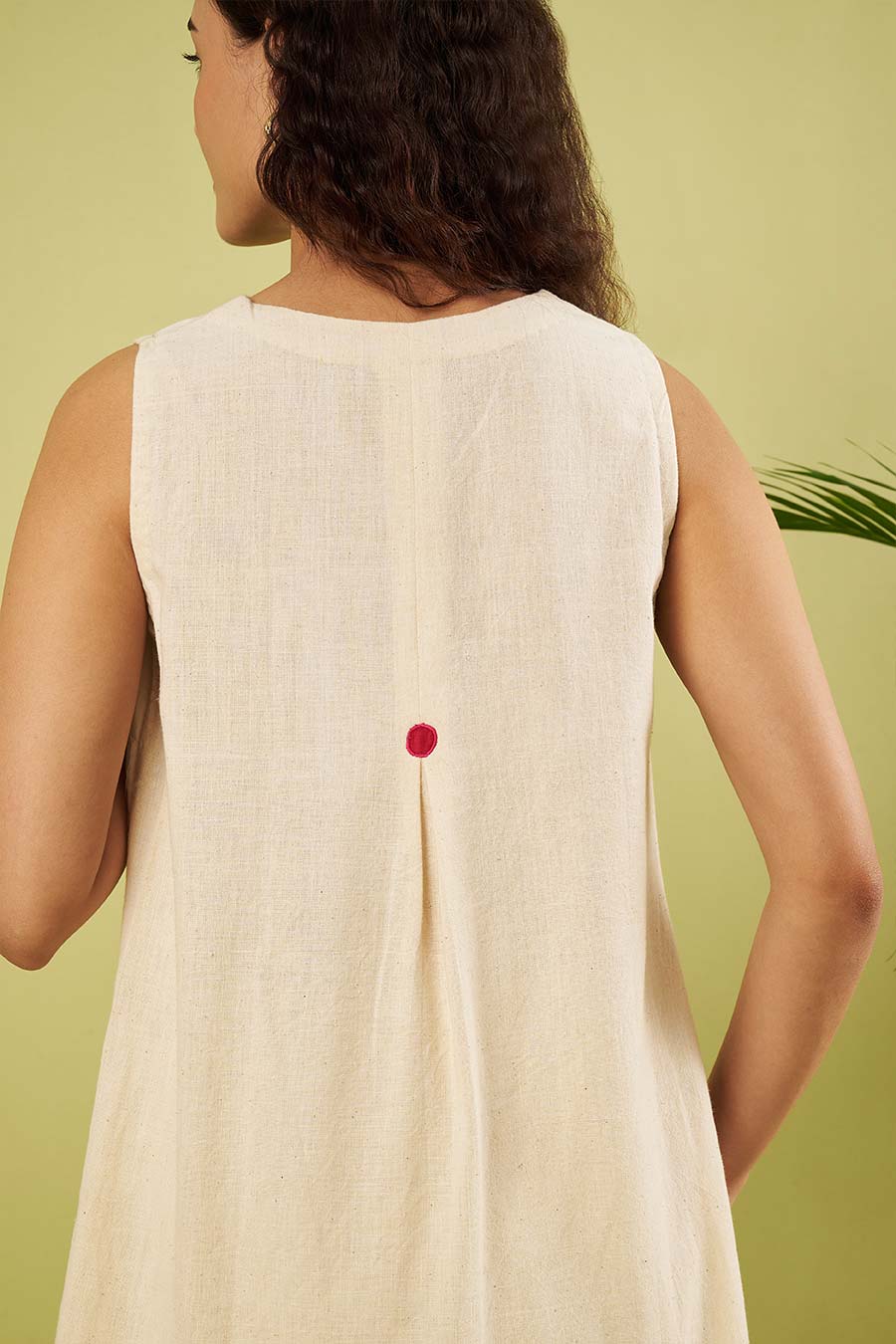 Ivory Cotton Khadi Embroidered Co-Ord Set