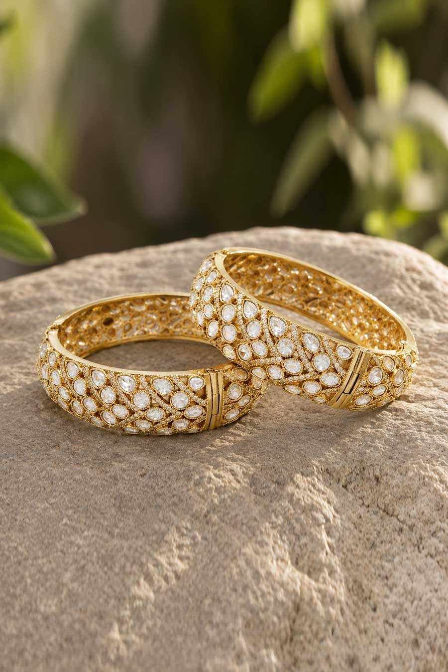 Polki Statement Kada Set