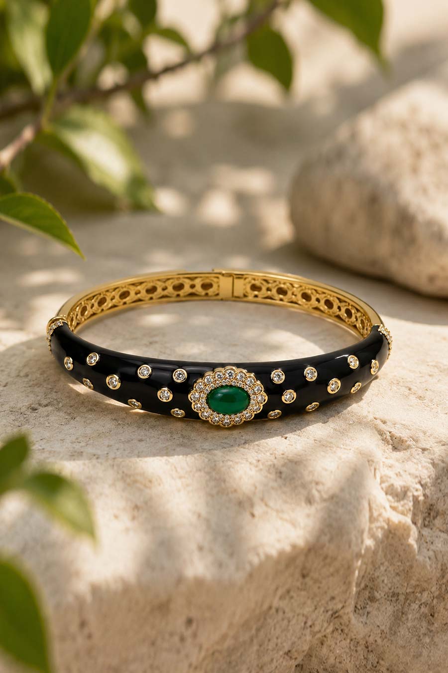 Emerald Green Statement Kada Set