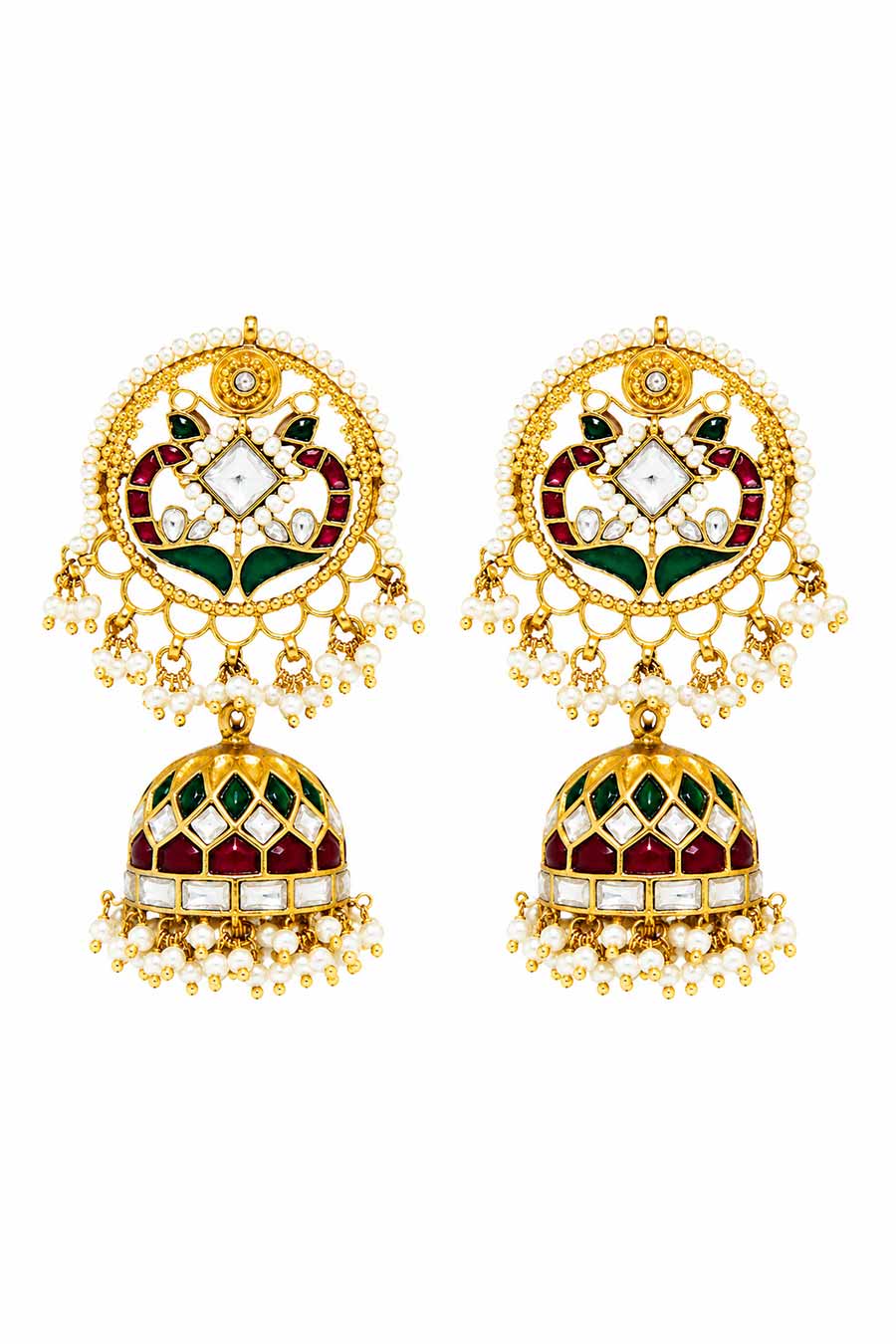 Heritage Polki Jhumka Earrings