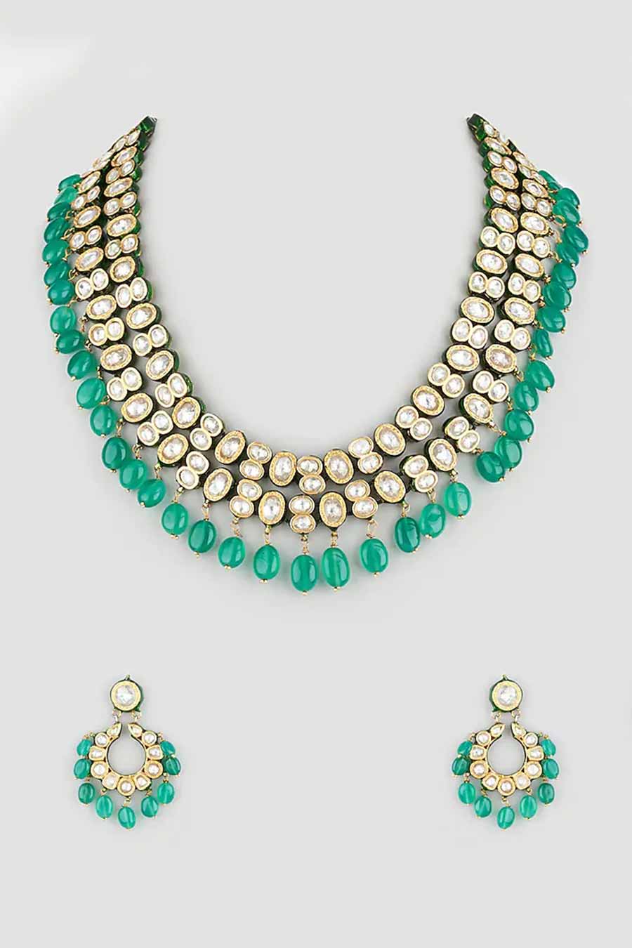 Green Onyx Necklace Set
