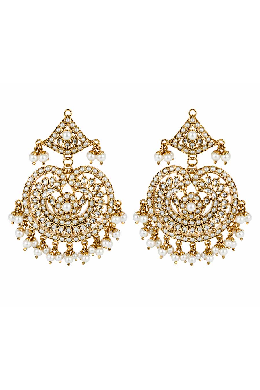 Gold Plated Jadau Choker Necklace & Earrings Set