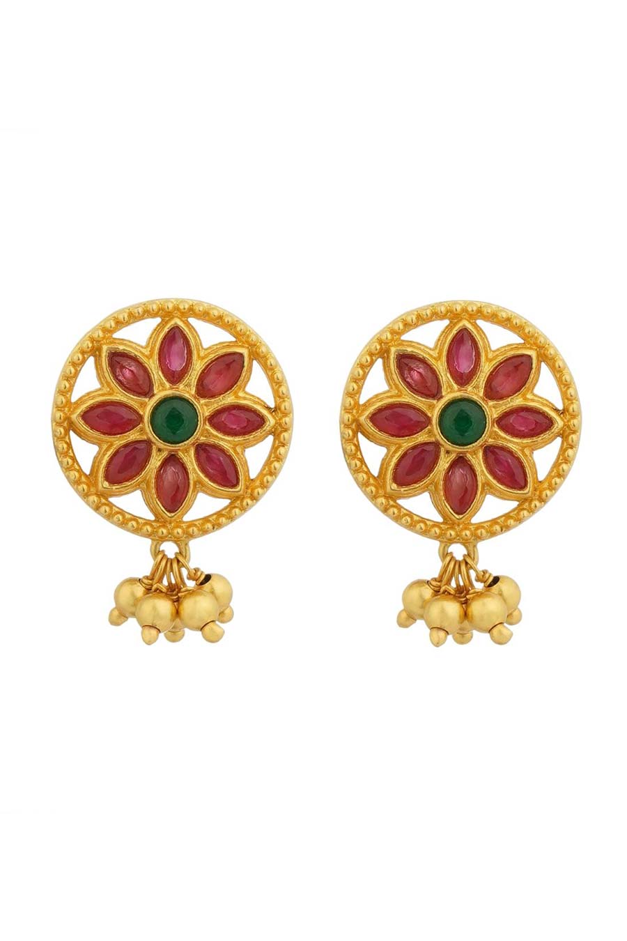 Festive Flowers Earrings & Necklace Set