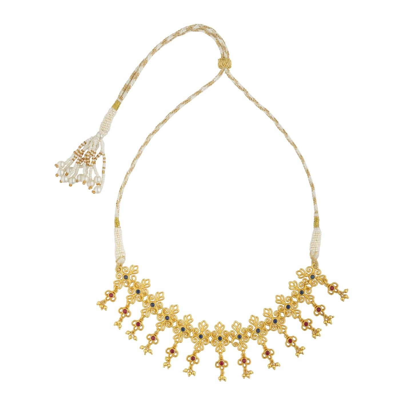 Petals of Gold Earrings & Necklace Set