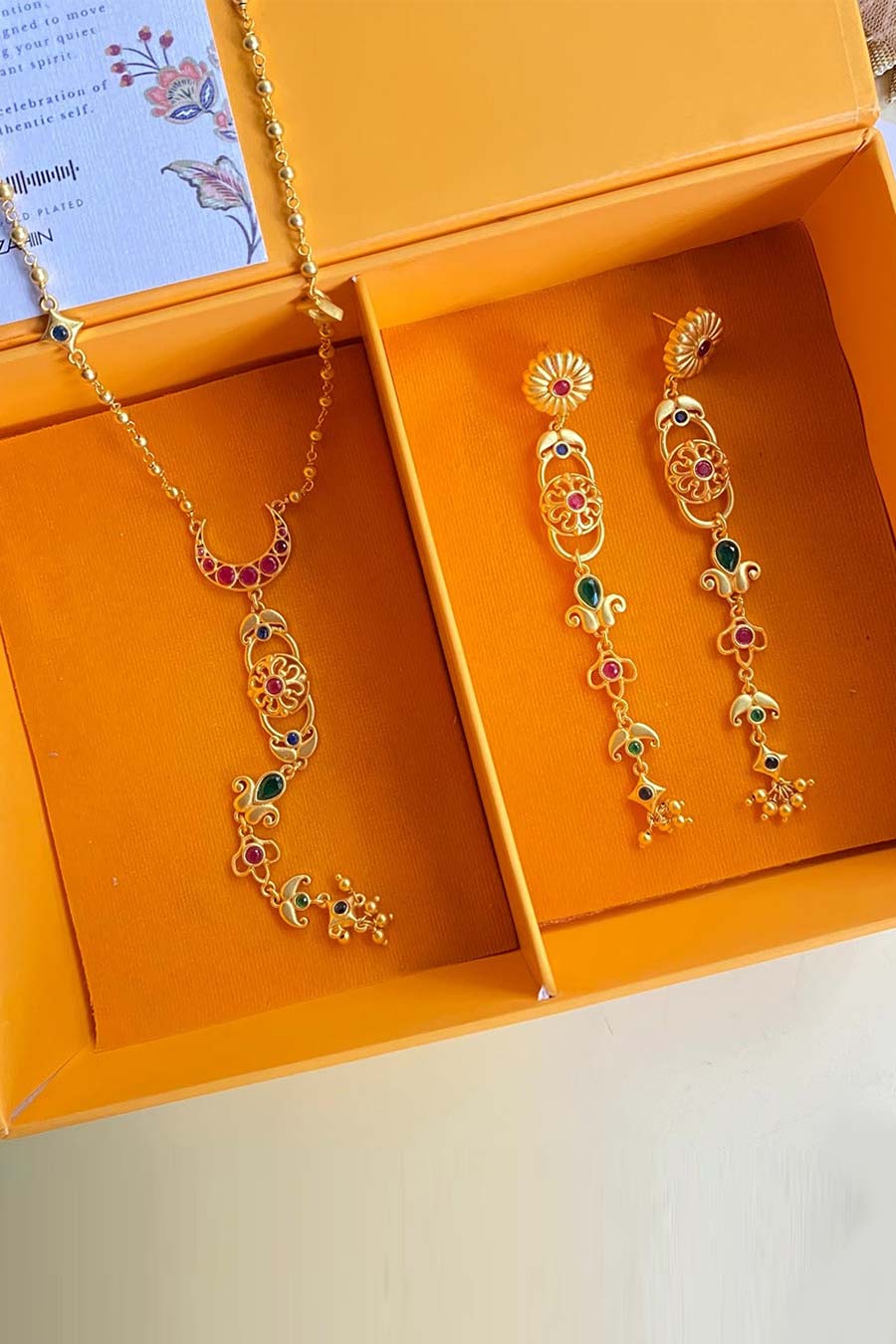 Delicate Whispers Earrings & Necklace Set