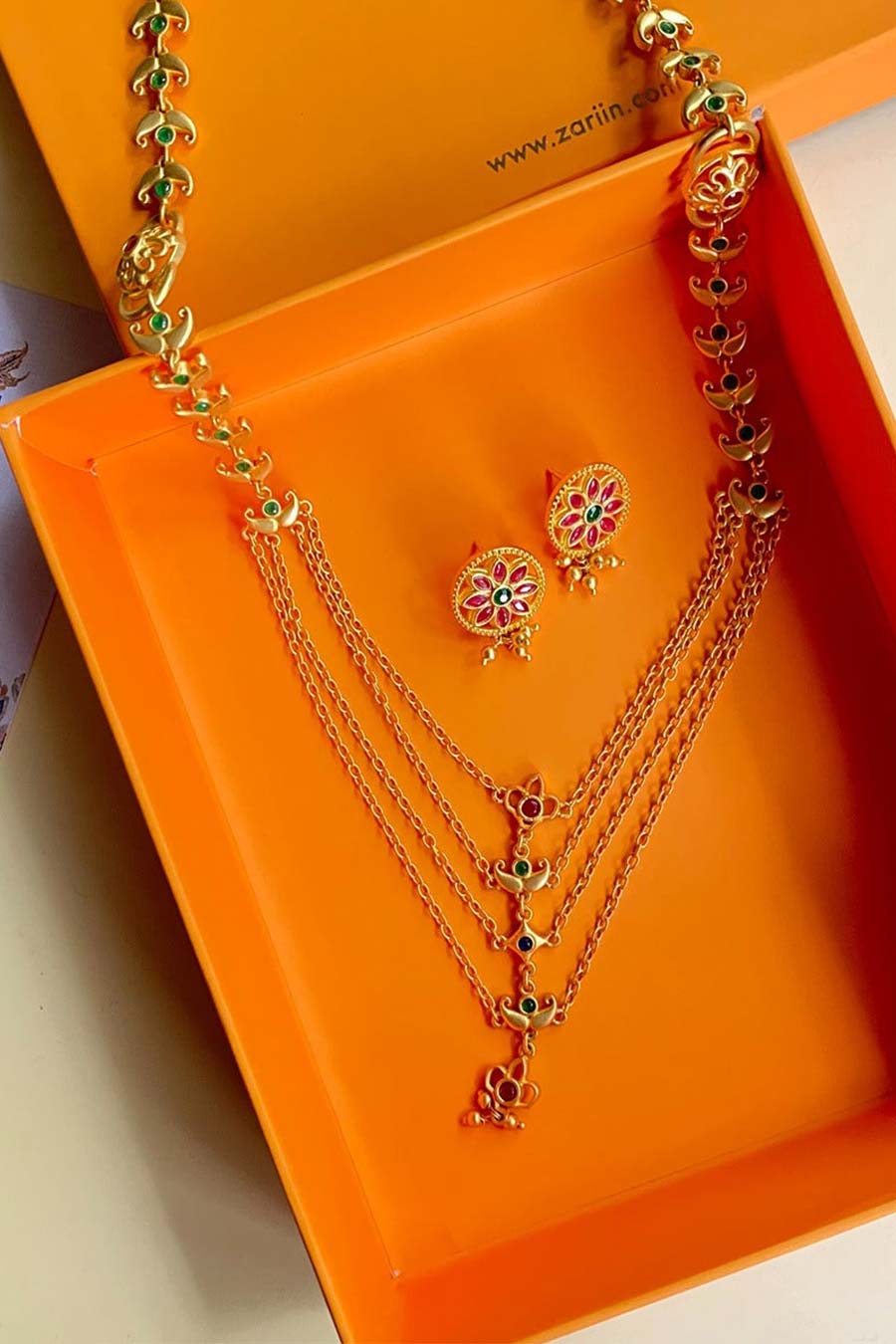 Flora Grace Earrings & Necklace Set