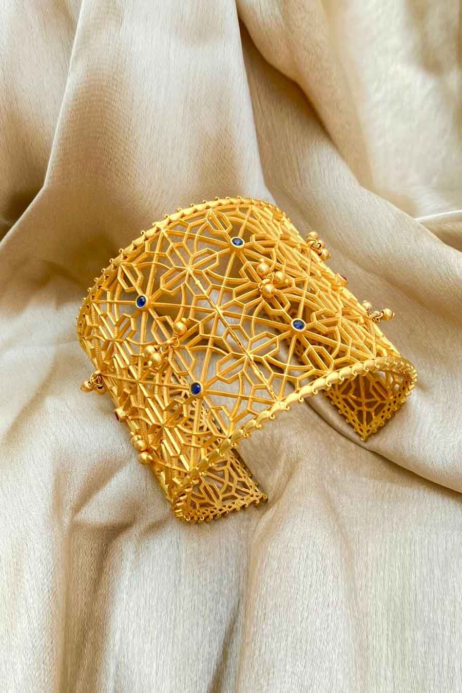 Grace in Gold 22kt Gold Plated Cuff Bracelet