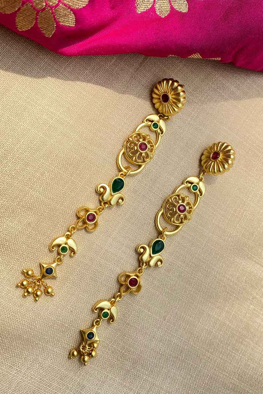 Gulbahaar 22kt Gold Plated Earrings