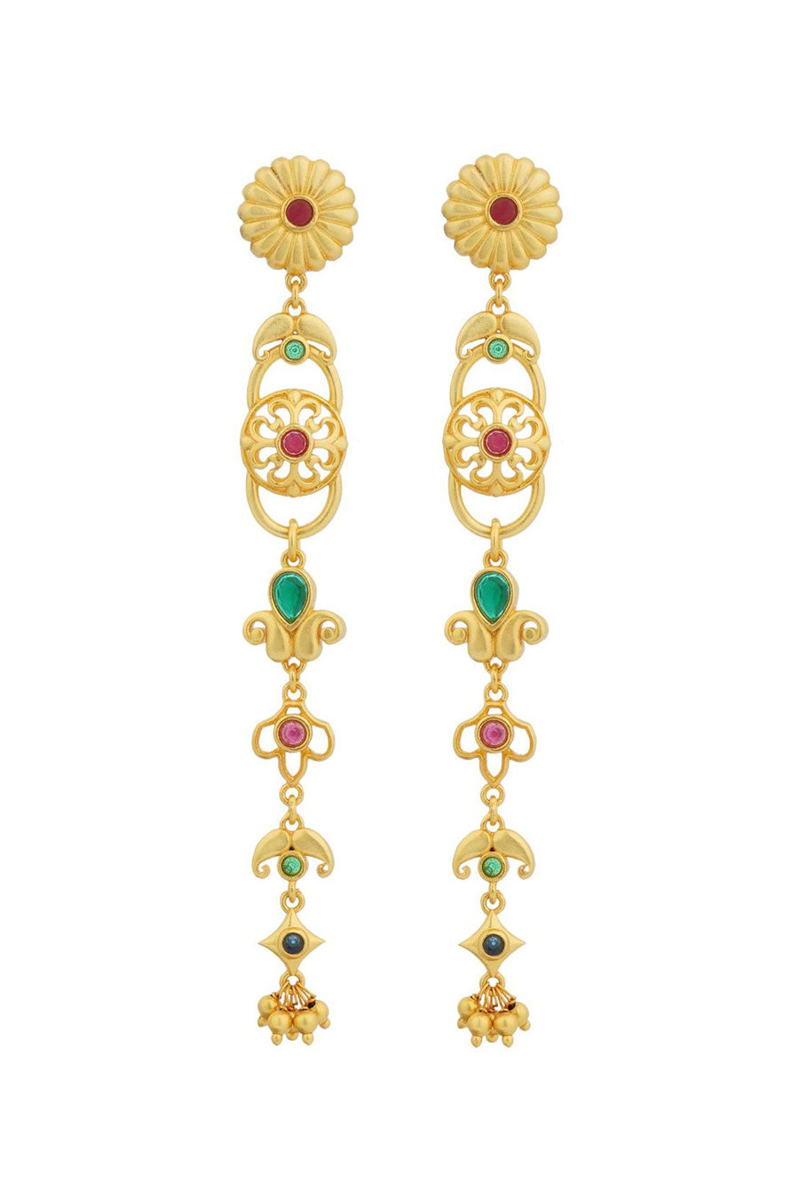 Gulbahaar 22kt Gold Plated Earrings