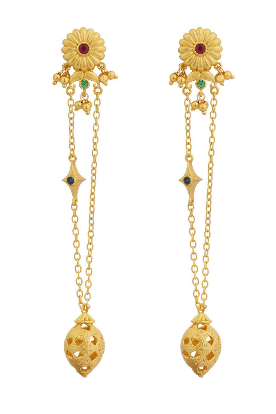 Jhoomar Taal 22kt Gold Plated Dejhoor Earrings