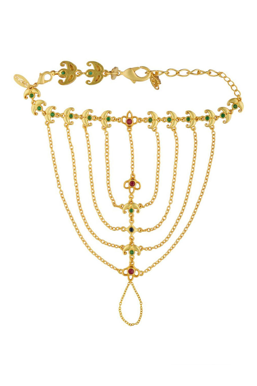 Net of Gold 22kt Gold Plated Haathphool