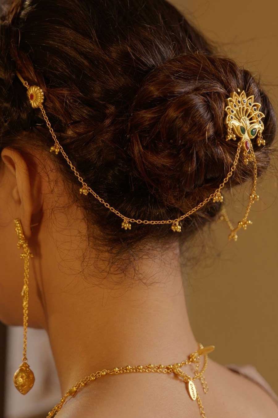 Peacock's Pride 22kt Gold Plated Juda Pin