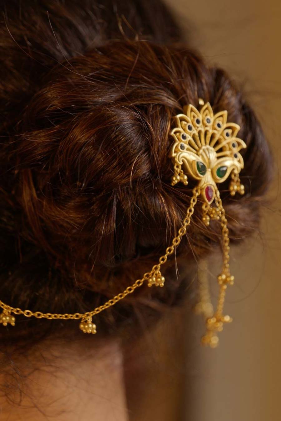 Peacock's Pride 22kt Gold Plated Juda Pin