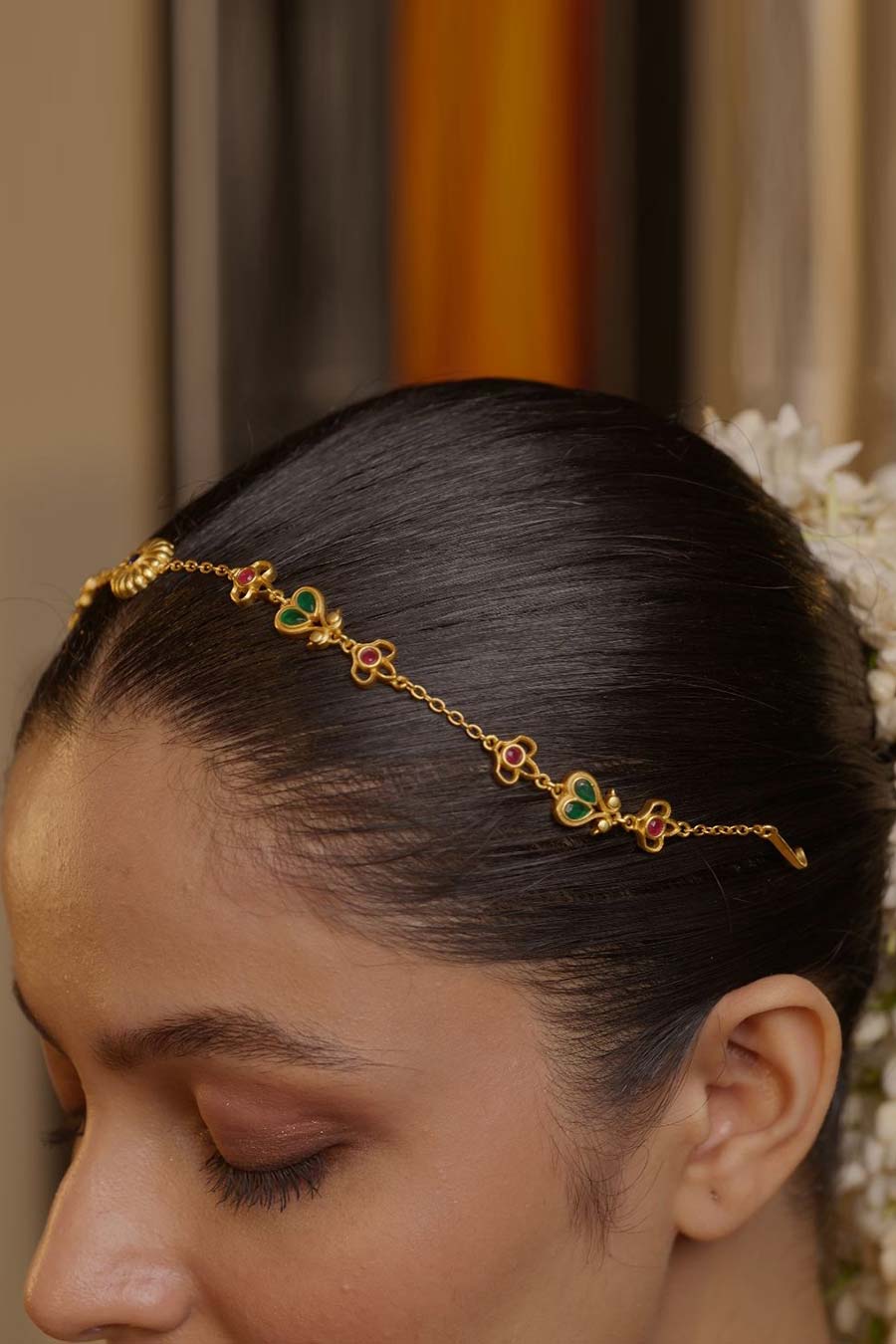 Blossoms of Wonder 22kt Gold Plated Maatha Patti