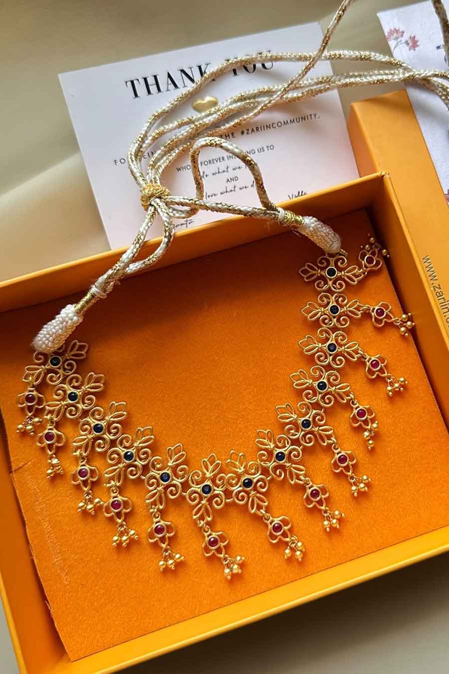 Glorious Glory 22kt Gold Plated Choker Necklace