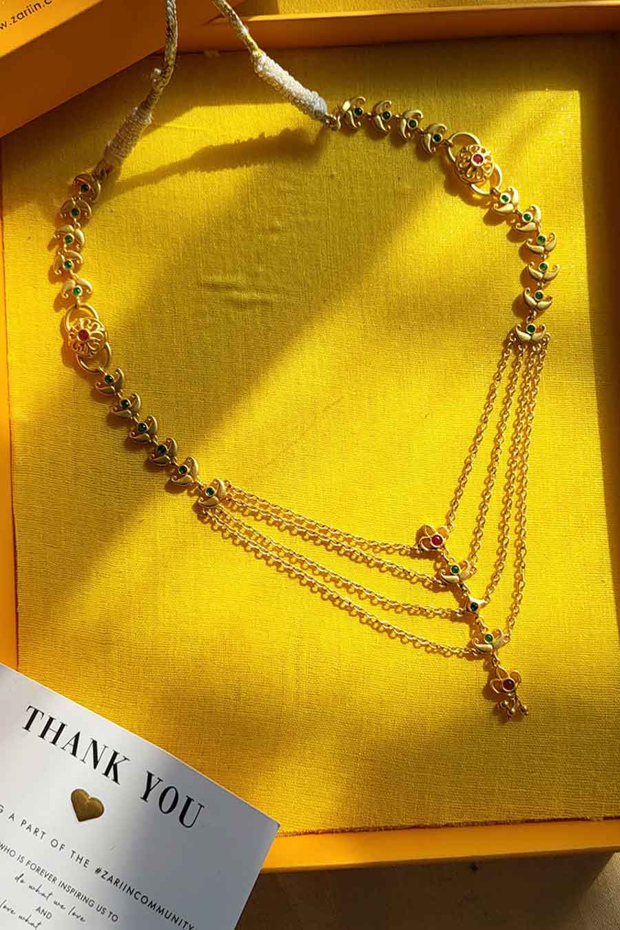 Rajwada Glory 22kt Gold Plated Layered Necklace