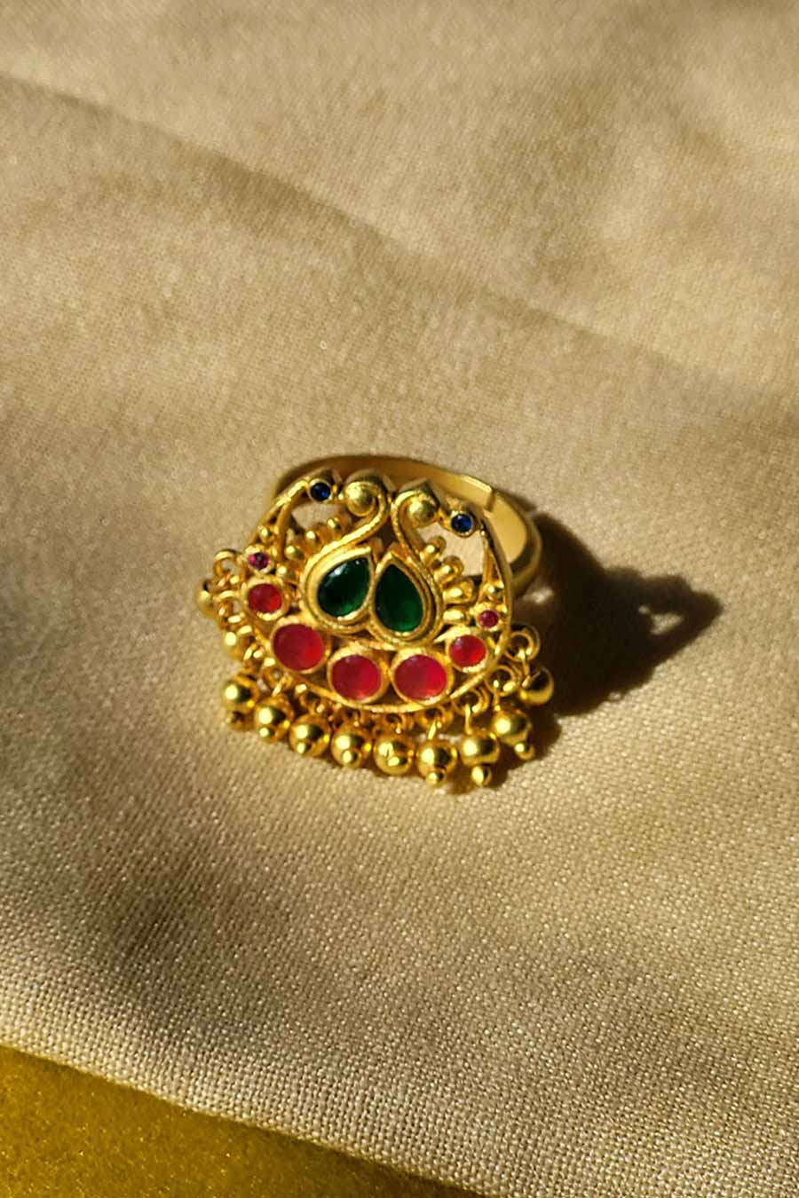 Noor-e-Chaand 22kt Gold Plated Ring