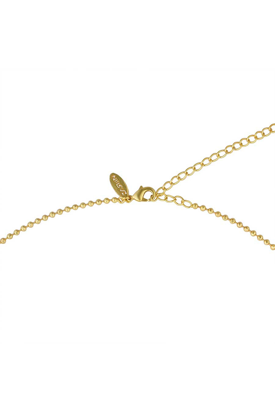 Onyx Refection Of You Gold Plated Pendant Necklace