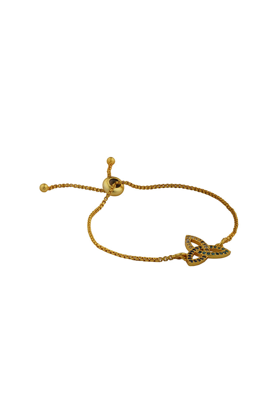 Gold Plated Trinity Cuff Bracelet