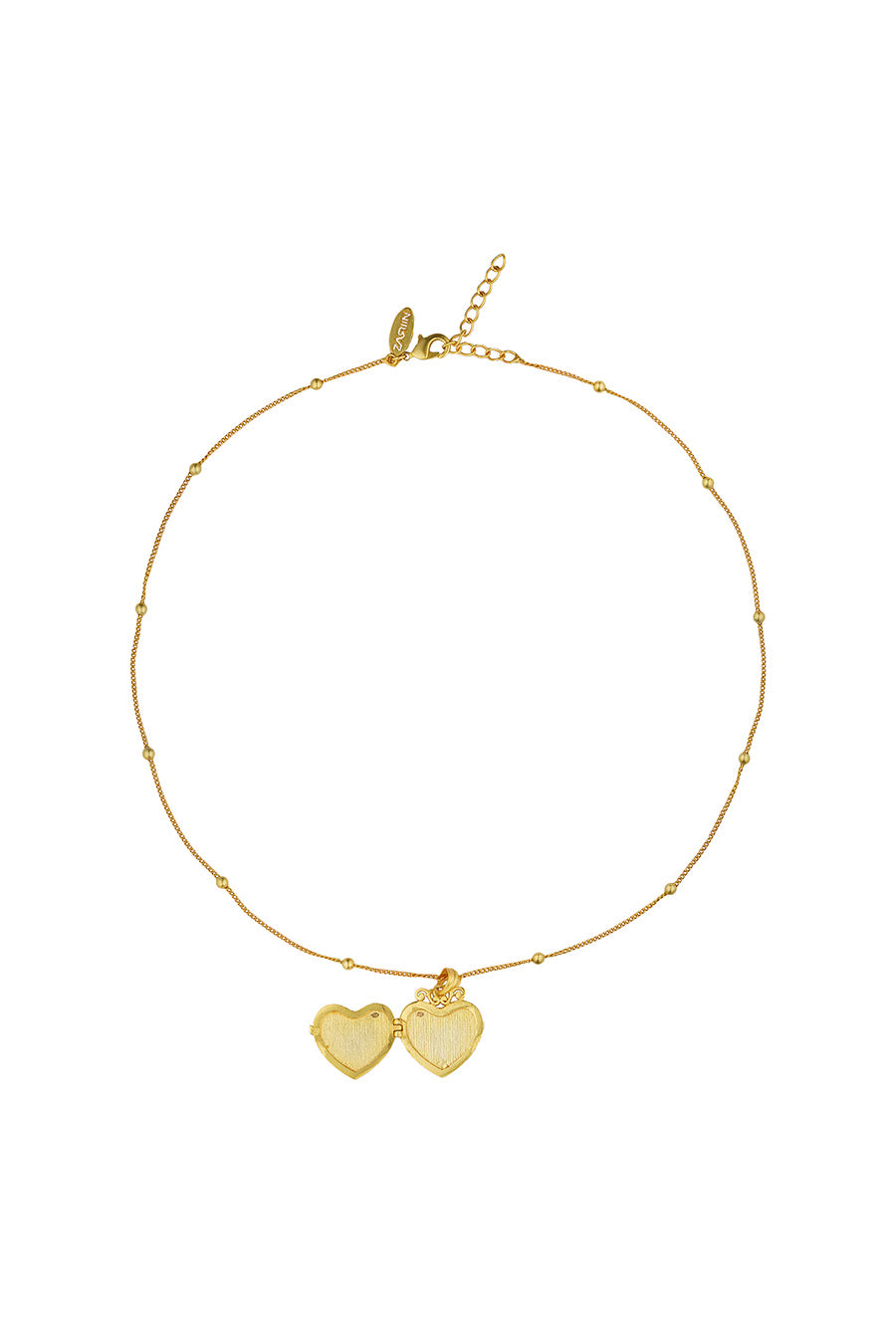 Gold Plated Heart Photo Pendant Necklace