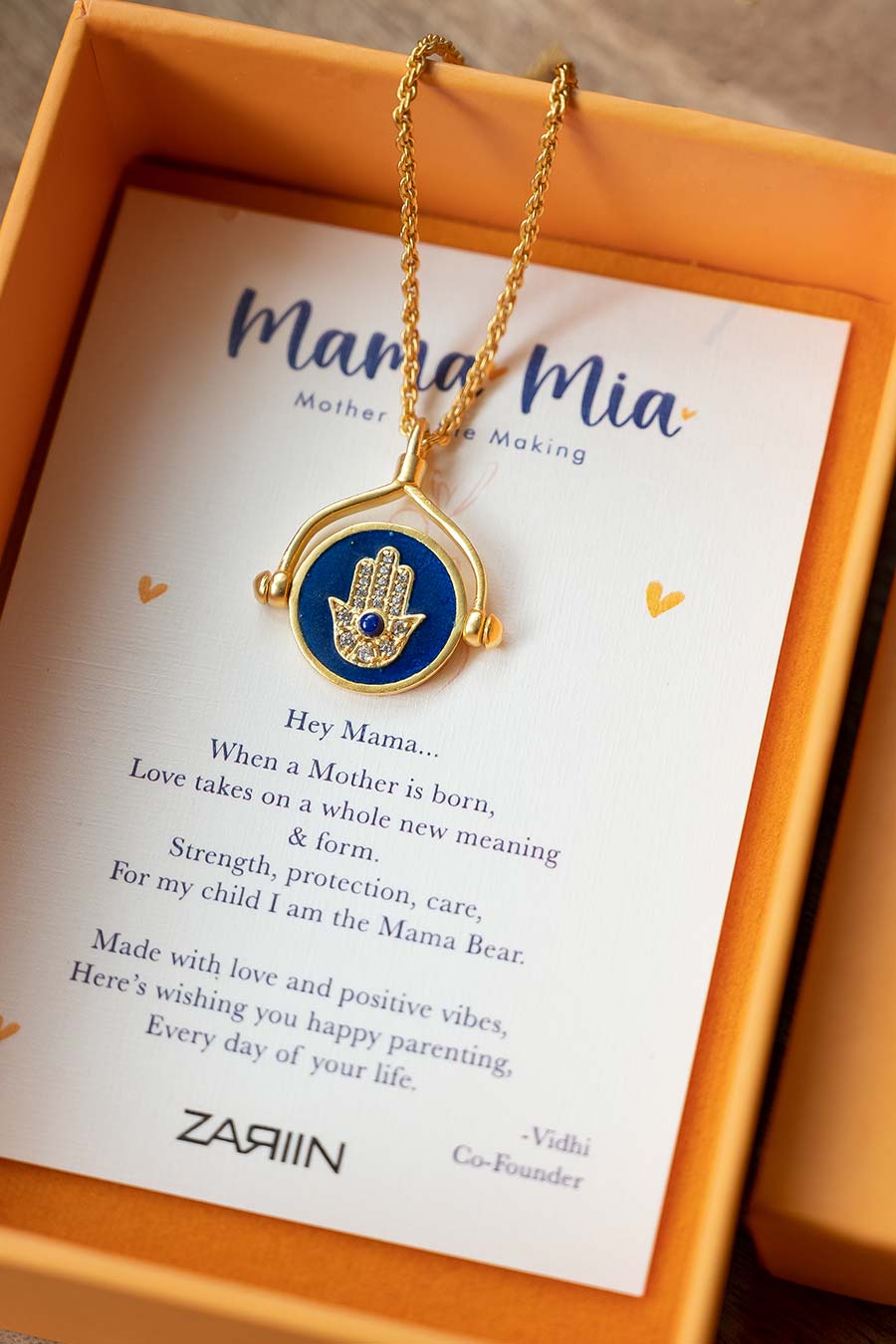 Gold Plated Evil Eye and Hamsa Hand Pendant Necklace
