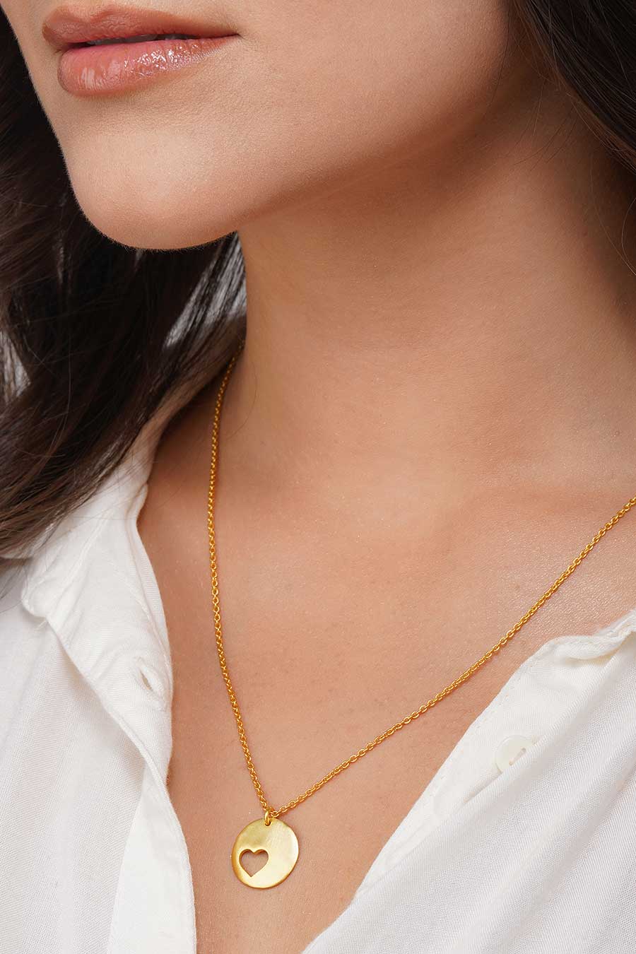 Gold Plated Piece of Your Heart Pendant Necklace