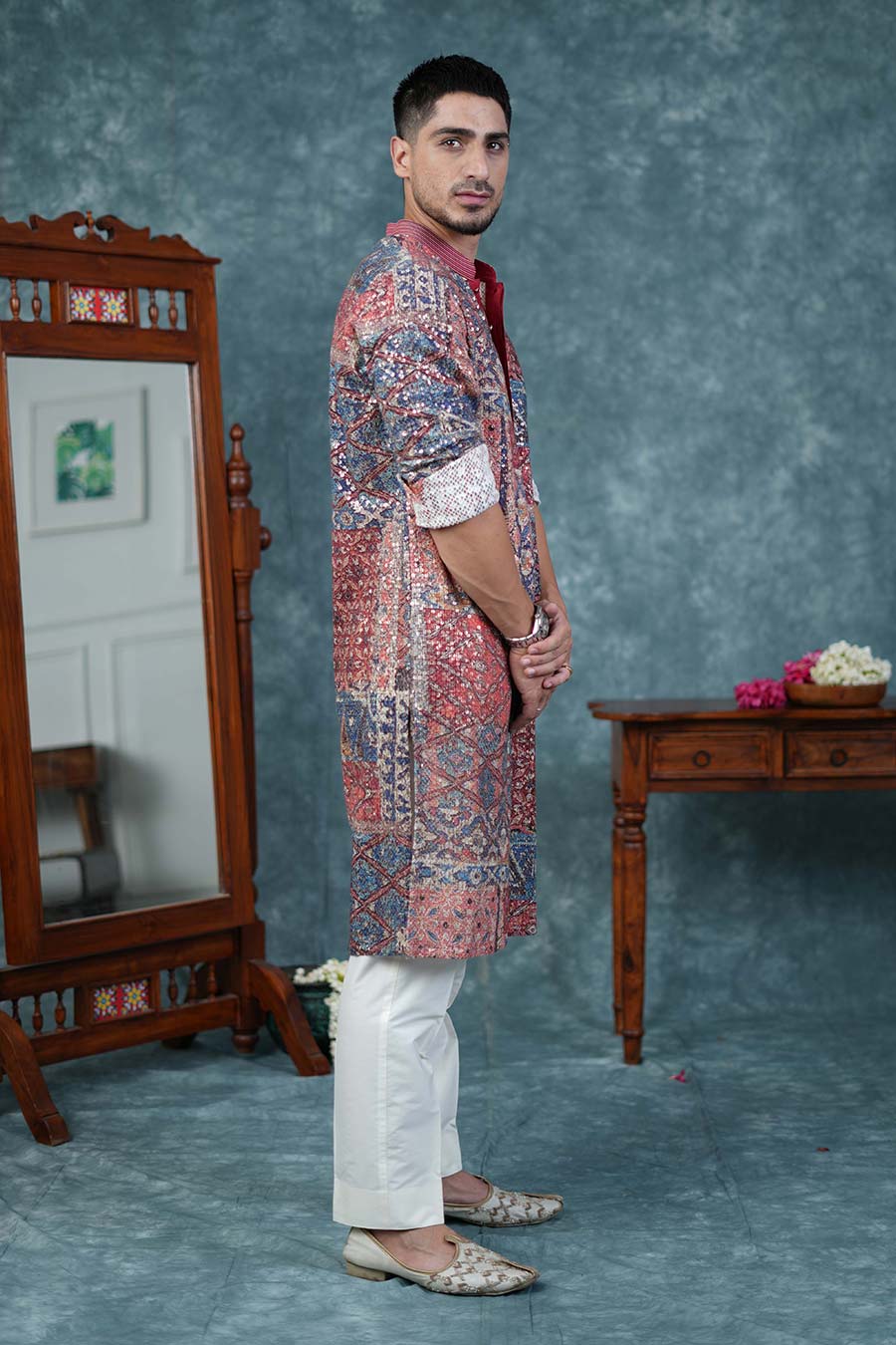 Blush Pink Printed Kurta Set