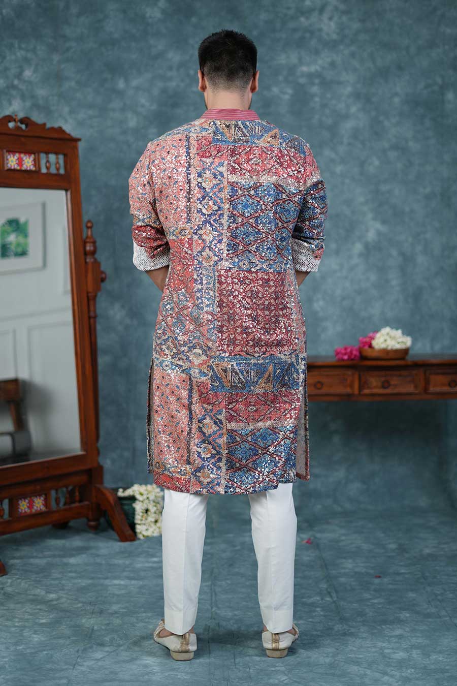 Blush Pink Printed Kurta Set