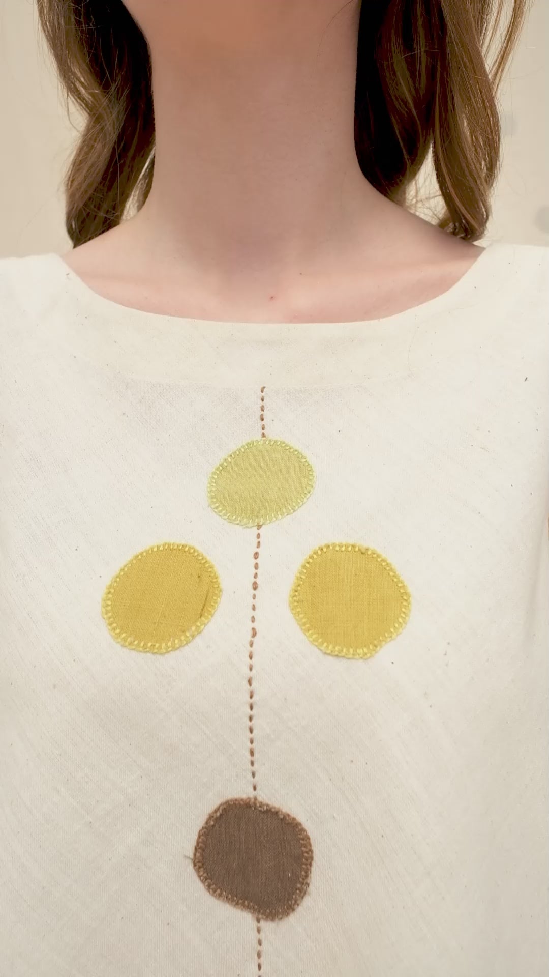 Subtle Dots White Organic Khadi Co-Ord Set
