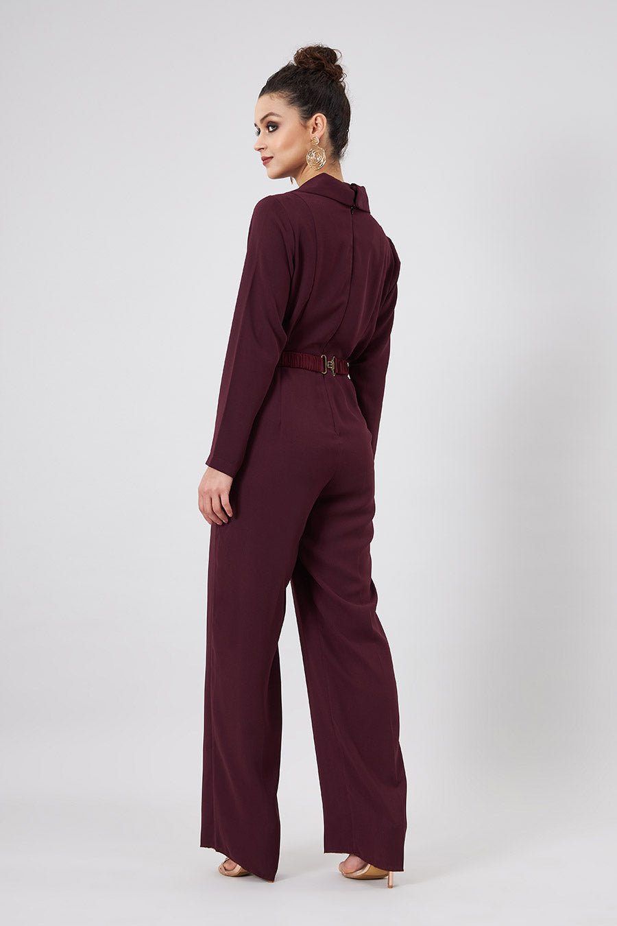 Ruby Formal Jumpsuit With Embellished Belt