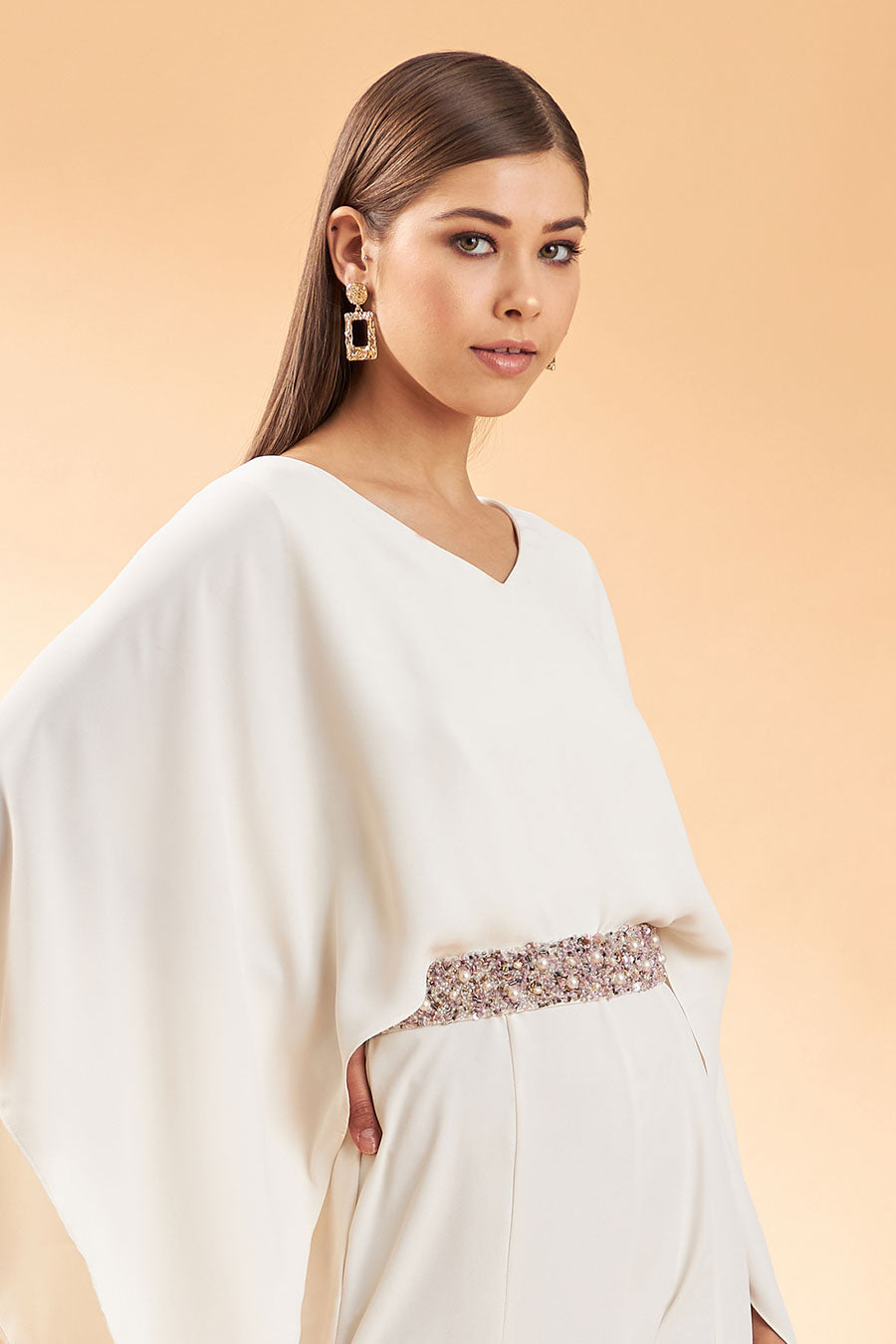 Pearl & Sequin Hand Embroidered Belt