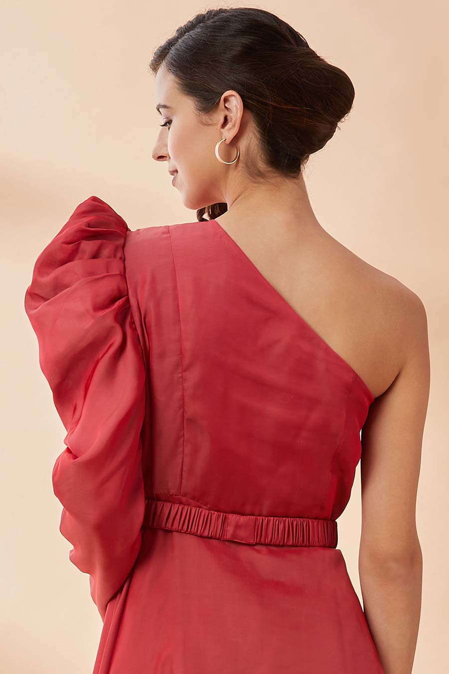 Red Sequin Hand Embroidered Belt