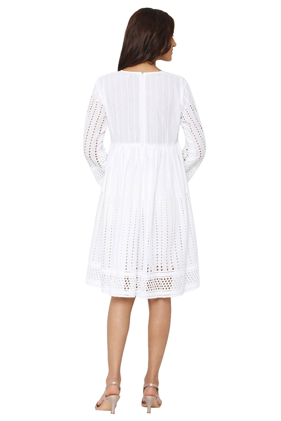 Cut Out White Dress