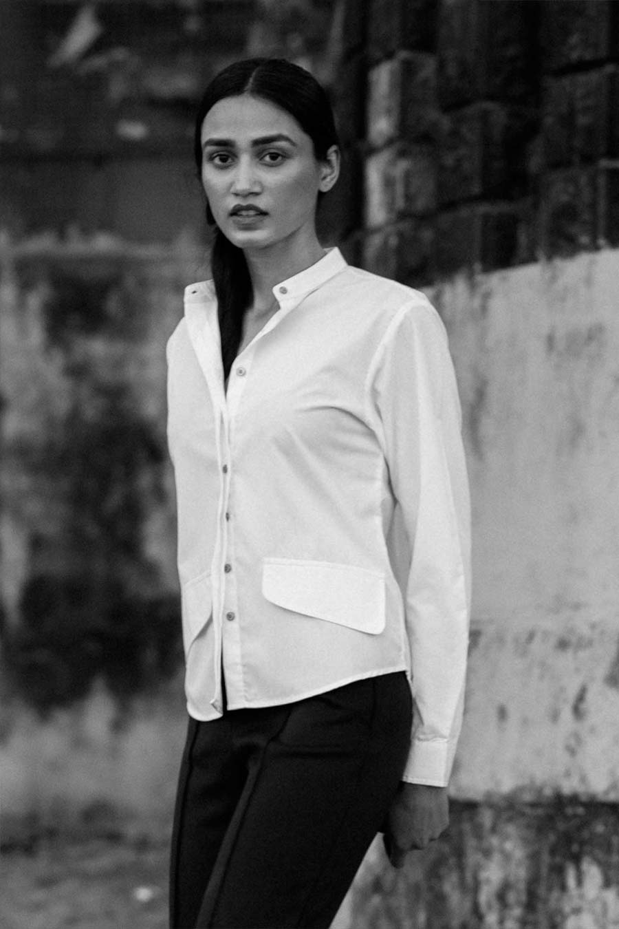 Sara White Poplin Shirt