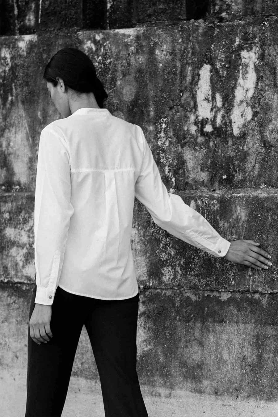 Sara White Poplin Shirt