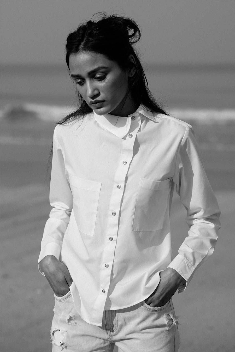 Beck White Poplin Shirt