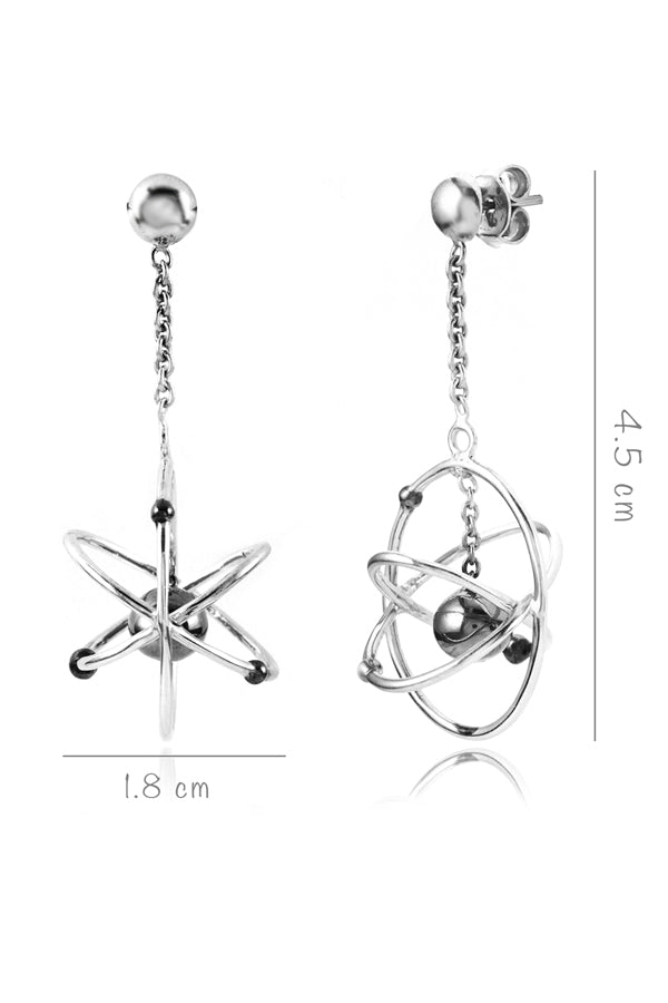 Amazing Atom Dangler Short Earrings