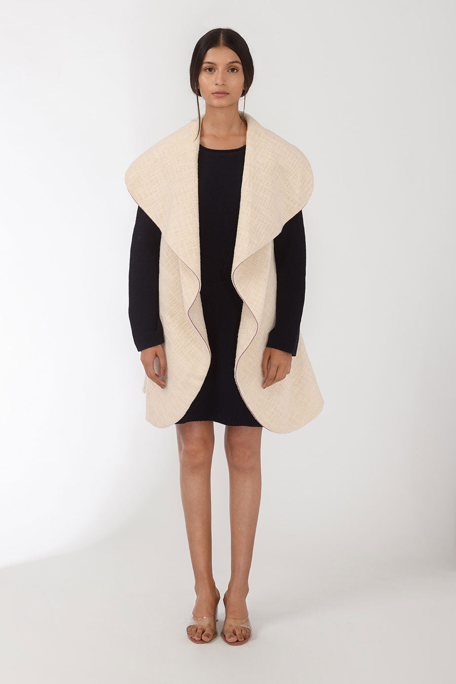 Fiona Cotton Silk Collared Jacket