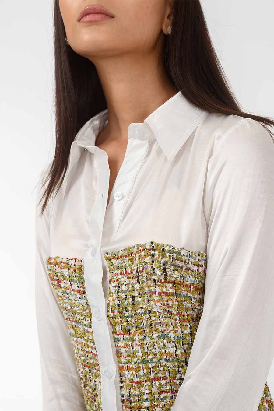 Olivia Handwoven Shirt Dress