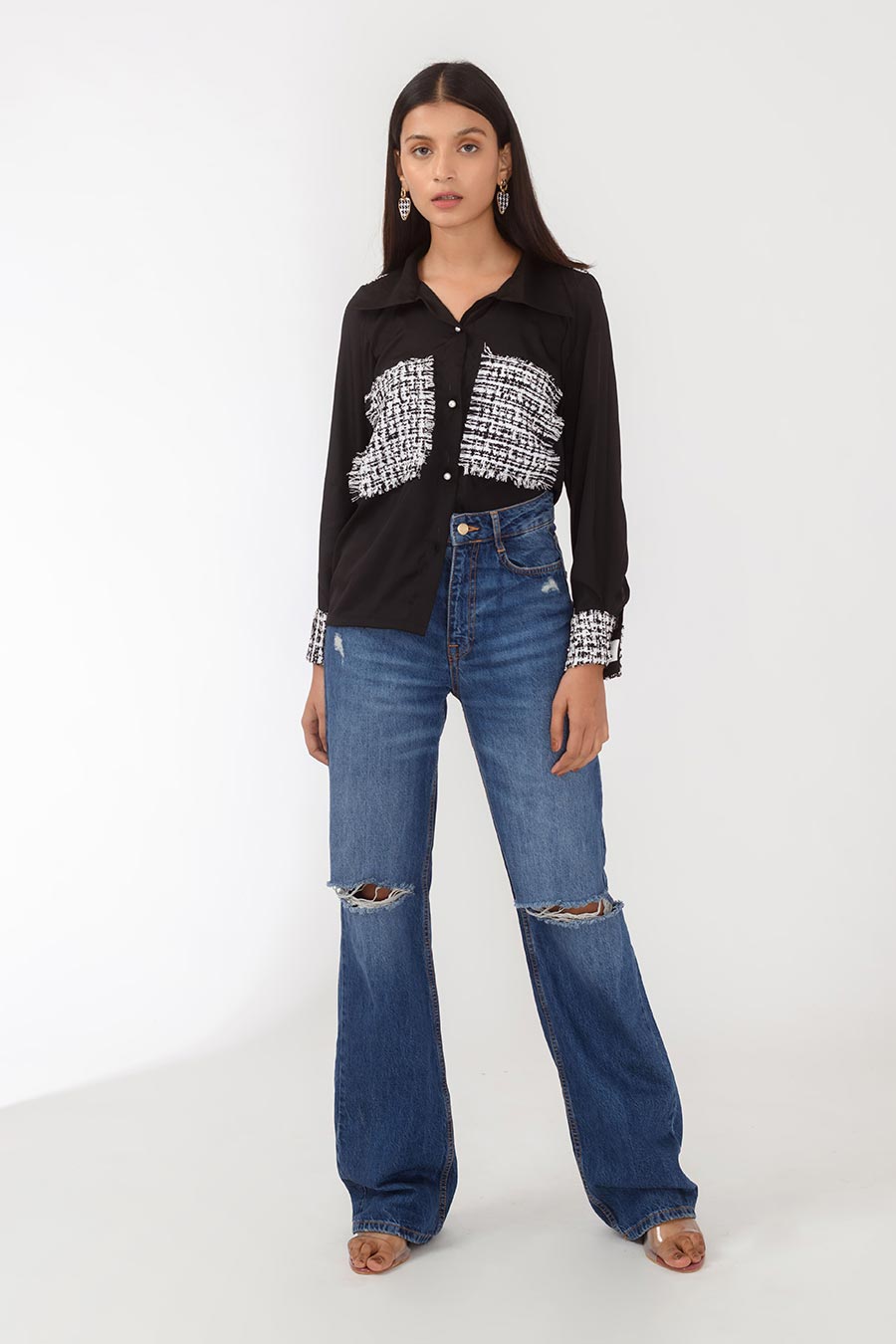 Penelope Handwoven Patched Shirt