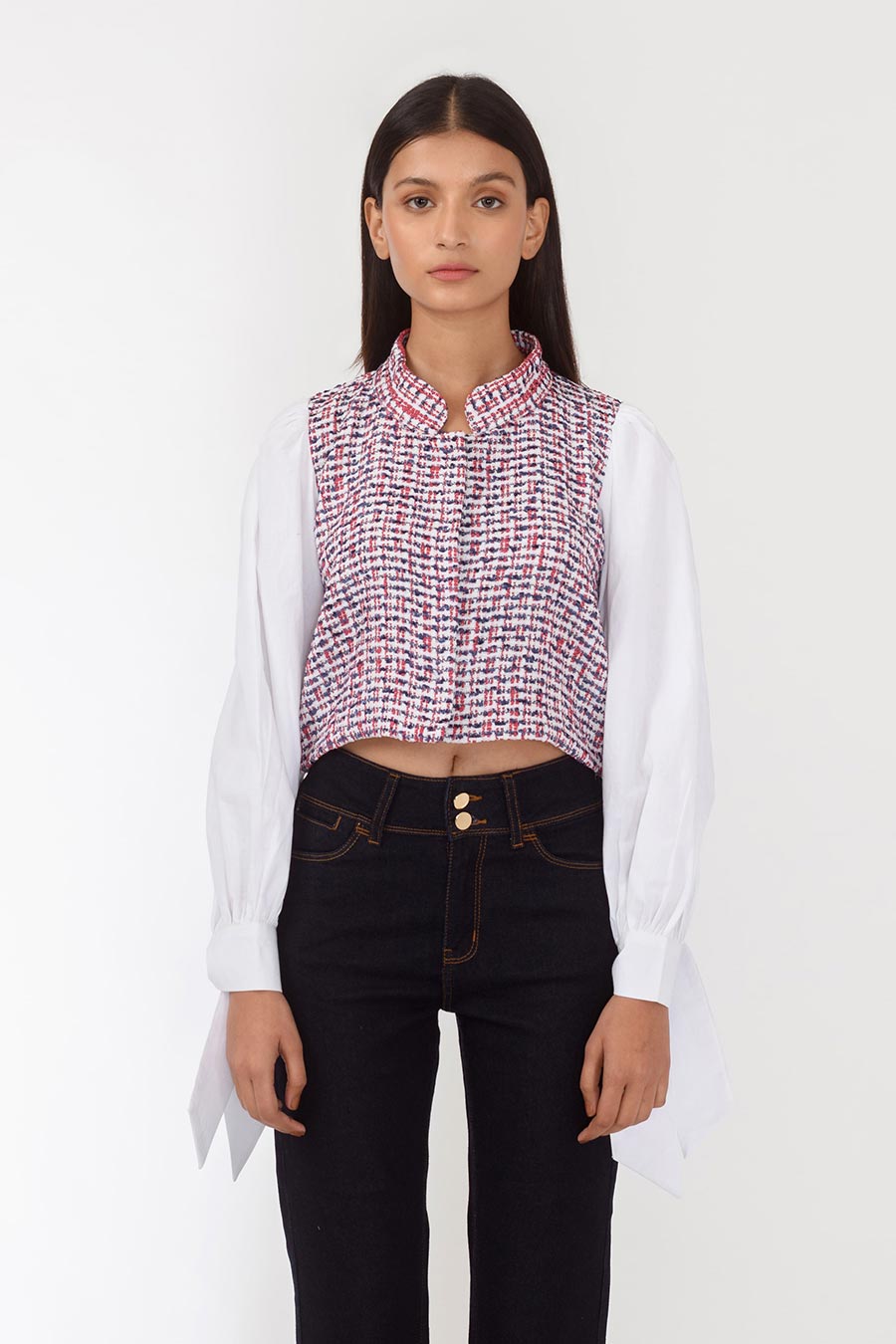Maisie Handwoven Crop Top Shirt