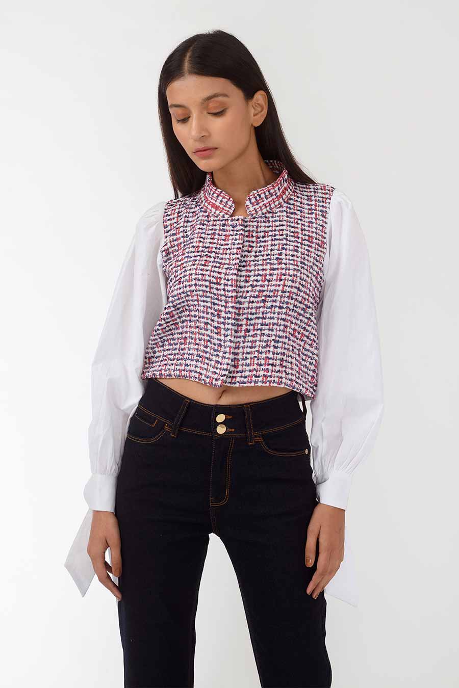Maisie Handwoven Crop Top Shirt