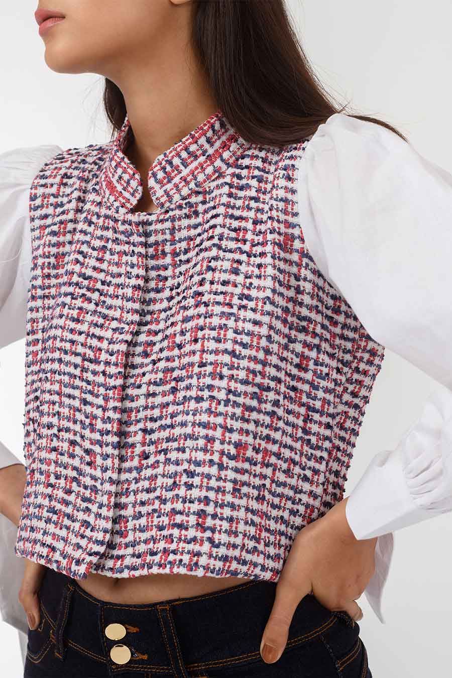 Maisie Handwoven Crop Top Shirt
