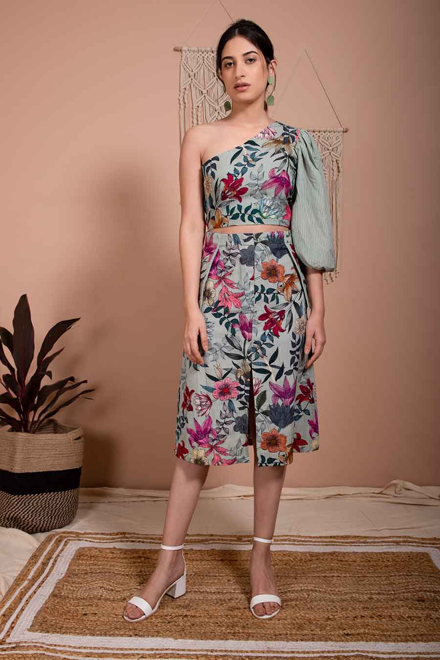 Leah Organic Bamboo Pocket Panelled Skirt