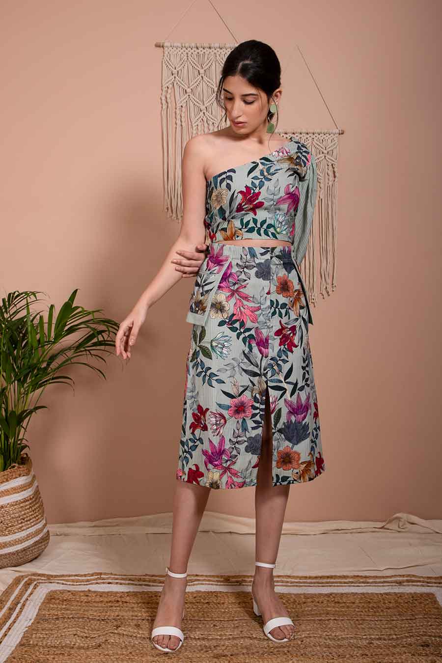 Leah Organic Bamboo Pocket Panelled Skirt