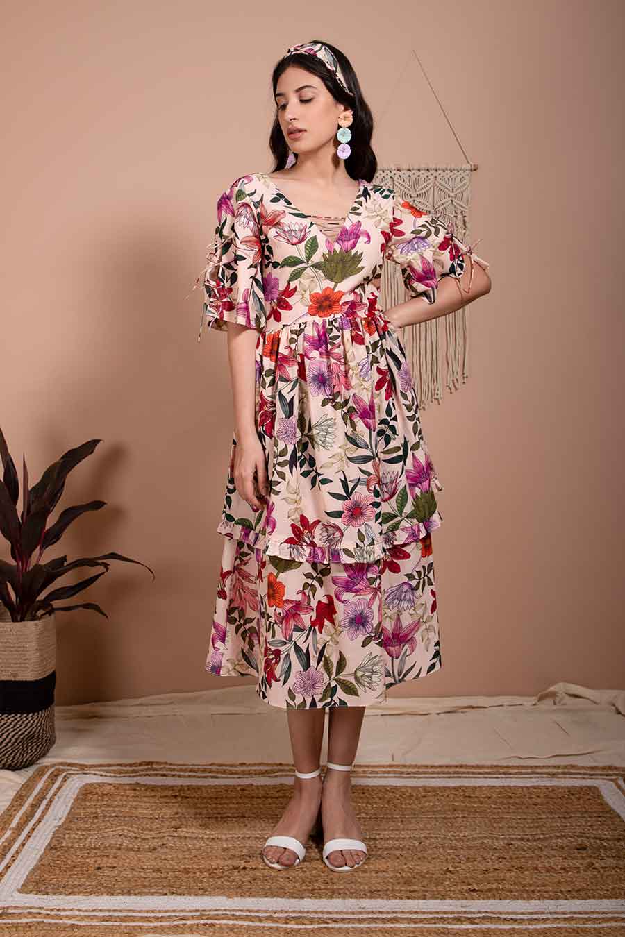 Lita Organic Blush Pink Layered Dress