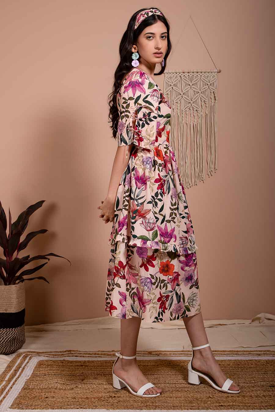 Lita Organic Blush Pink Layered Dress