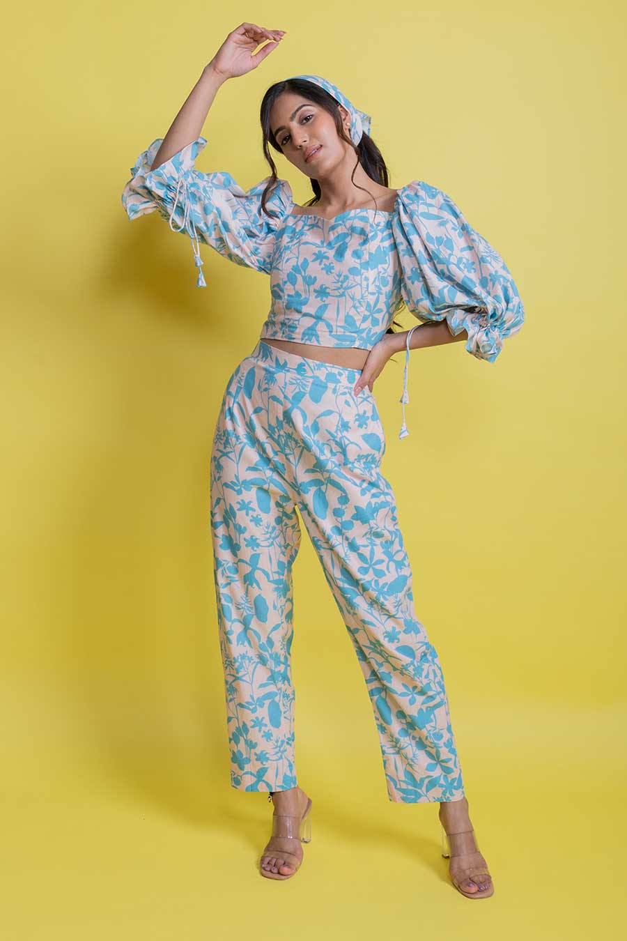 Chiara Printed Vegan Silk Co-Ord Set