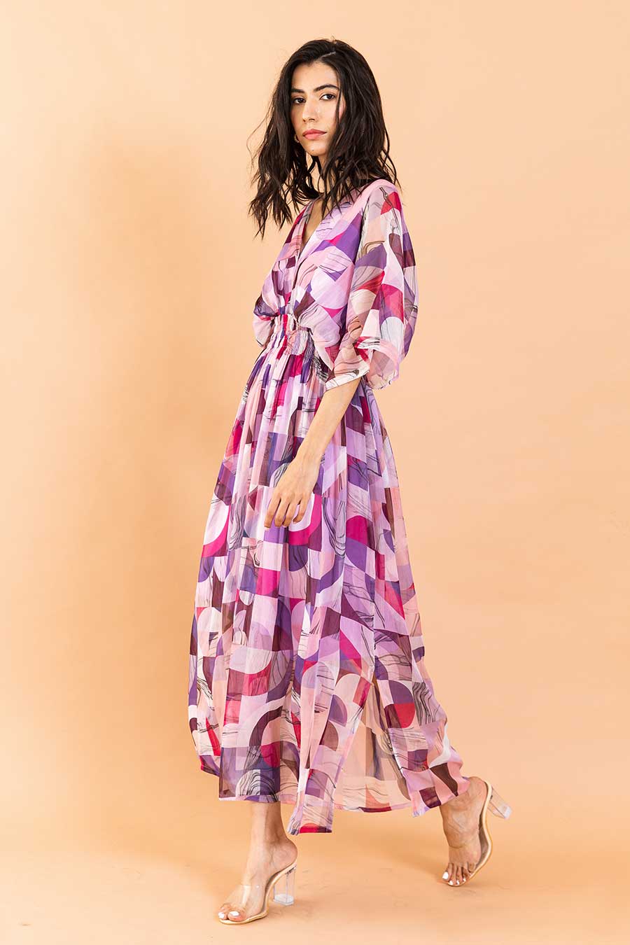 Blush Zayna Printed Kaftan Dress